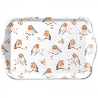 Ambiente tray robin family 13x21cm