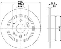 Remschijf Gecoat 54657PRO 8DD355119031