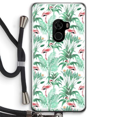 Flamingo bladeren: Xiaomi Mi Mix 2 Transparant Hoesje met koord