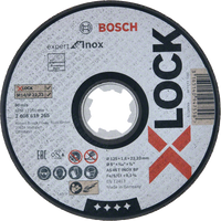 Bosch Accessoires X-LOCK Slijpschijf Expert for Inox 125x1.6x22.23mm, recht - 1 stuk(s) - 2608619265 - thumbnail