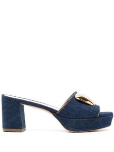 Rupert Sanderson sandales Tritaz en jean - Bleu