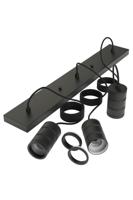 Circle TriplePendel Cord Beam 3-lichts 40cm zwart - 965246