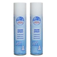 Sneeuwspray - 6x stuks - bus 150 ml - wit - milieuvriendelijk - ECO - spuitsneeuw