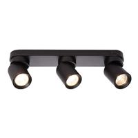 LED plafondspot mat zwart - 3 verstelbare spots - GU10 aansluiting LED plafondspot mat zwart - 3 verstelbare spots - GU10 aansluiting