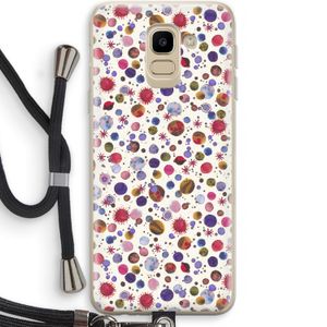 Planets Space: Samsung Galaxy J6 (2018) Transparant Hoesje met koord