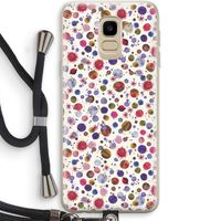 Planets Space: Samsung Galaxy J6 (2018) Transparant Hoesje met koord