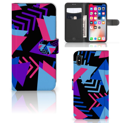 Apple iPhone Xs Max | Book Case | Funky Triangle