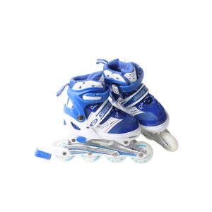 Laubr skeelers Maat 31-34 - Blauw/Wit - Abec 5 kinderskates