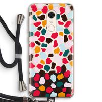 Colored Giraffe: Xiaomi Redmi 5 Transparant Hoesje met koord