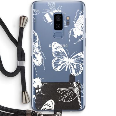 Tiny Bugs: Samsung Galaxy S9 Plus Transparant Hoesje met koord