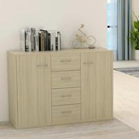 Dressoir 88x30x65 cm bewerkt hout sonoma eikenkleurig - thumbnail