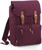 Atlantis BG613 Vintage Laptop Backpack - Burgundy - 30 x 46 x 17 cm - thumbnail