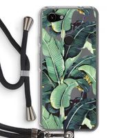Bananenbladeren: Pixel 3a Transparant Hoesje met koord