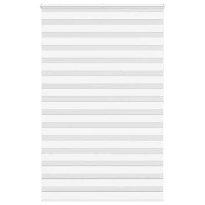 VidaXL Zebra rolgordijn 145x200 cm stofbreedte 140,9cm polyester wit