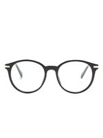 Love Moschino lunettes de vue à monture ronde - Noir