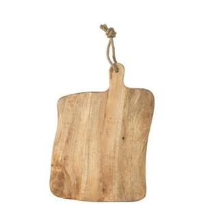 J-Line Organic Vierkant snijplank - hout - naturel - L