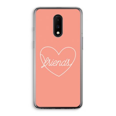 Friends heart: OnePlus 7 Transparant Hoesje