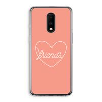 Friends heart: OnePlus 7 Transparant Hoesje