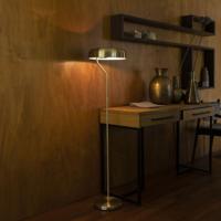 Dutchbone Vloerlamp 'Eclipse' 130cm, kleur Goud