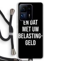 Belastinggeld - Zwart: Xiaomi Mi Mix 4 Transparant Hoesje met koord