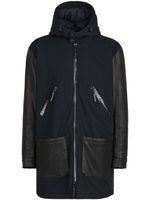 Giuseppe Zanotti manteau Waylen à capuche - Noir - thumbnail