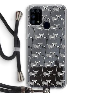 Makis: Samsung Galaxy M31 Transparant Hoesje met koord