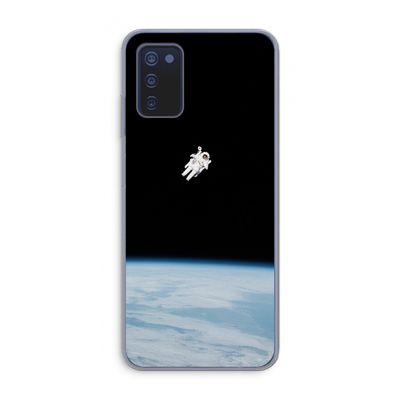 Alone in Space: Samsung Galaxy A03s Transparant Hoesje