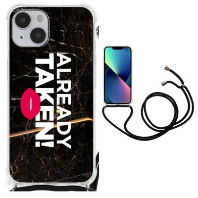 iPhone 14 Plus Telefoonhoesje met tekst Already Taken Black iPhone 14 Plus Telefoonhoesje met tekst Already Taken Black