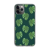 Monstera leaves: iPhone 11 Pro Max Transparant Hoesje