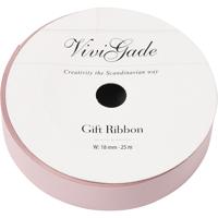 Creativ Company Cadeaulint, b: 18 mm, matt, lichtrood, 25 m/ 1 rol