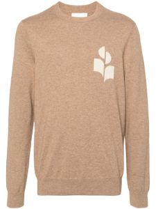 MARANT sweat Evans à logo intarsia - Marron