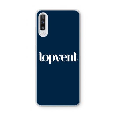 Topvent Navy: Samsung Galaxy A70 Transparant Hoesje