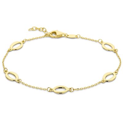 Armband Fantasie geelgoud 5,5 mm 17-19 cm