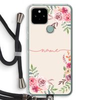 Rozen: Pixel 5 Transparant Hoesje met koord