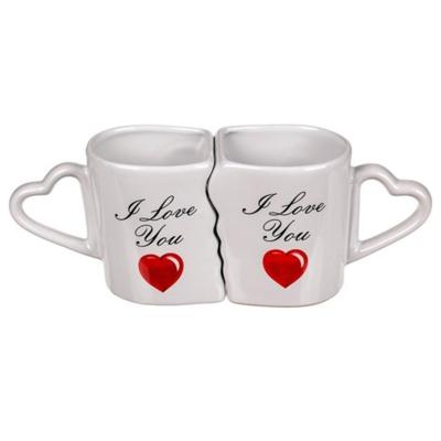 Mokken set - I love you - valentijns liefdes mokken - giftbox