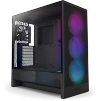 NZXT CC-H52FB-R1 Compact ATX Mid-Tower Behuizing - H5 Flow RGB met RGB-ventilatoren inbegrepen - Zwart