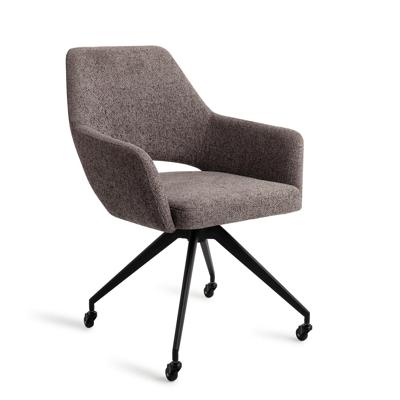 Jesper Home Eetkamerstoel 'Yanai' Glide Black, kleur Amazing Grey