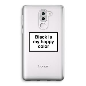 Black is my happy color: Honor 6X Transparant Hoesje
