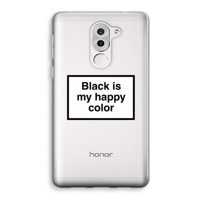 Black is my happy color: Honor 6X Transparant Hoesje