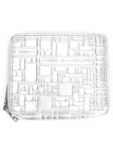 Comme Des Garçons Wallet portefeuille "Embossed Logo" - Gris