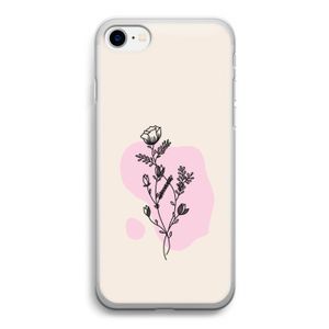 Roses are red: iPhone SE 2020 Transparant Hoesje