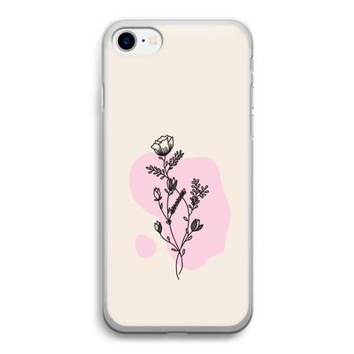 Roses are red: iPhone SE 2020 Transparant Hoesje