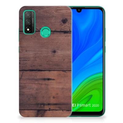 Huawei P Smart 2020 | Bumper Hoesje | Old Wood