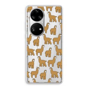 Alpacas: Huawei P50 Pro Transparant Hoesje