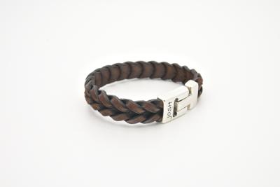JOSH Heren Leren Armband Vintage Bruin | 24728-BRA