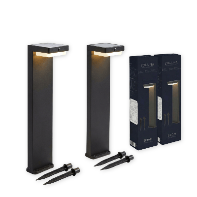 Pakketdeal ZOLUNA 2x solar priklamp Bram