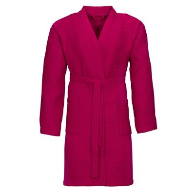 Vossen Vossen Unisex badjas ROM Pique-U cranberry XS