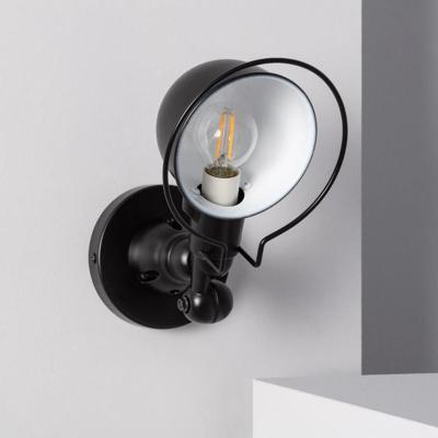 Wandlamp Richtbaar zwart design &apos;Fari&apos; E14 fitting