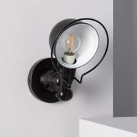 Wandlamp Richtbaar zwart design &apos;Fari&apos; E14 fitting