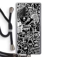 Vexx Black Mixtape: Samsung Galaxy Note 20 / Note 20 5G Transparant Hoesje met koord